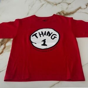 Universal Red 'Thing 1' Kids Short Sleeve Tee